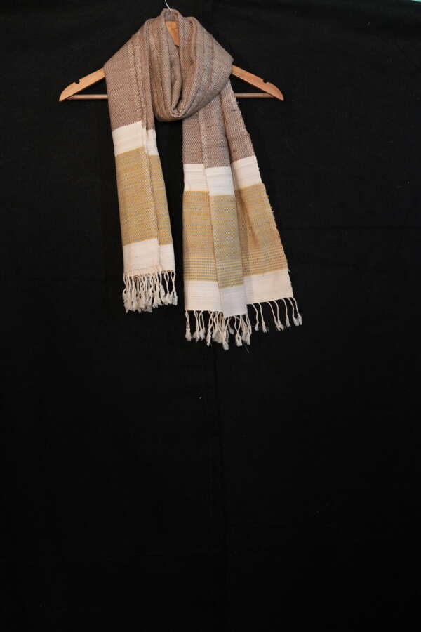 Eri silk with natural dyed stole