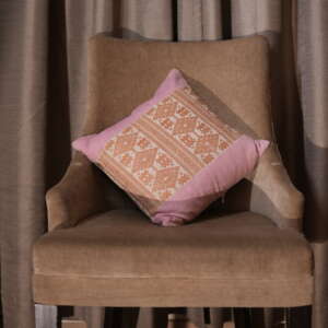 DSC03422 Pink Traditional Geometric Cushion